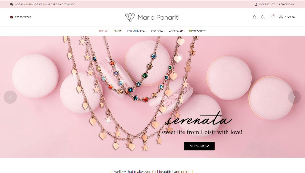 Maria Panariti - Jewelery & accessories | D3 Solutions - Digital Agency