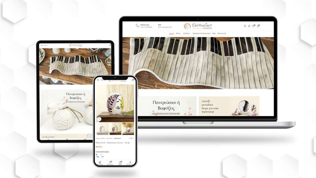 Eleftheriart Ceramics | D3 Solutions - Digital Agency